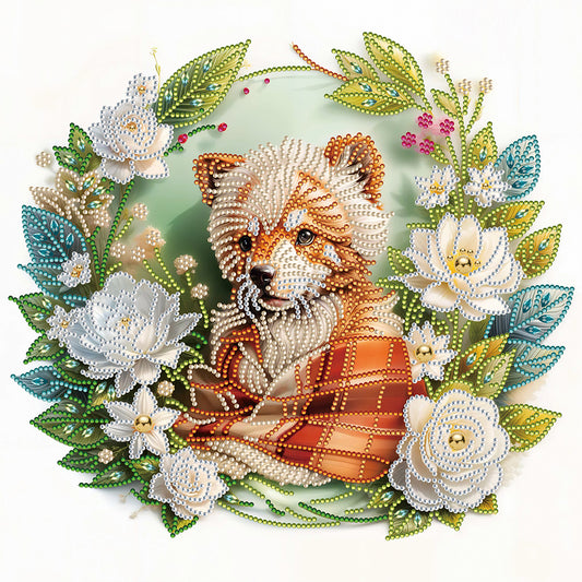 Diamond Painting - Partial Special Shaped - Simple bear (40*40CM)