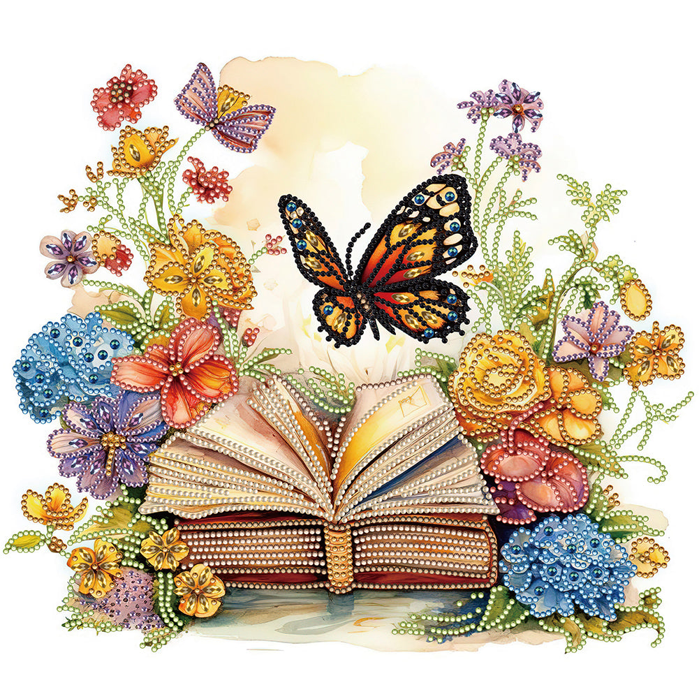 Diamond Painting - Partial Special Shaped - simple butterfly (40*40CM)