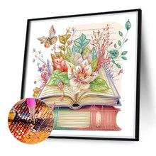 Load image into Gallery viewer, Diamond Painting - Partial Special Shaped - simple flower book butterfly (40*40CM)
