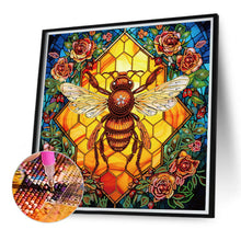 Load image into Gallery viewer, Diamond Painting - Partial Special Shaped - Simple bee (40*40CM)
