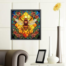 Load image into Gallery viewer, Diamond Painting - Partial Special Shaped - Simple bee (40*40CM)
