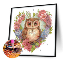 Load image into Gallery viewer, Diamond Painting - Partial Special Shaped - simple owl (40*40CM)
