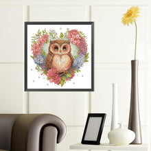 Load image into Gallery viewer, Diamond Painting - Partial Special Shaped - simple owl (40*40CM)
