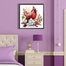 Load image into Gallery viewer, Diamond Painting - Partial Special Shaped - Simple cardinal (40*40CM)
