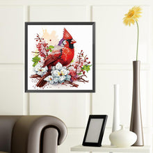 Load image into Gallery viewer, Diamond Painting - Partial Special Shaped - Simple cardinal (40*40CM)
