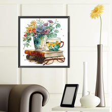 Load image into Gallery viewer, Diamond Painting - Partial Special Shaped - Simple glasses book (40*40CM)
