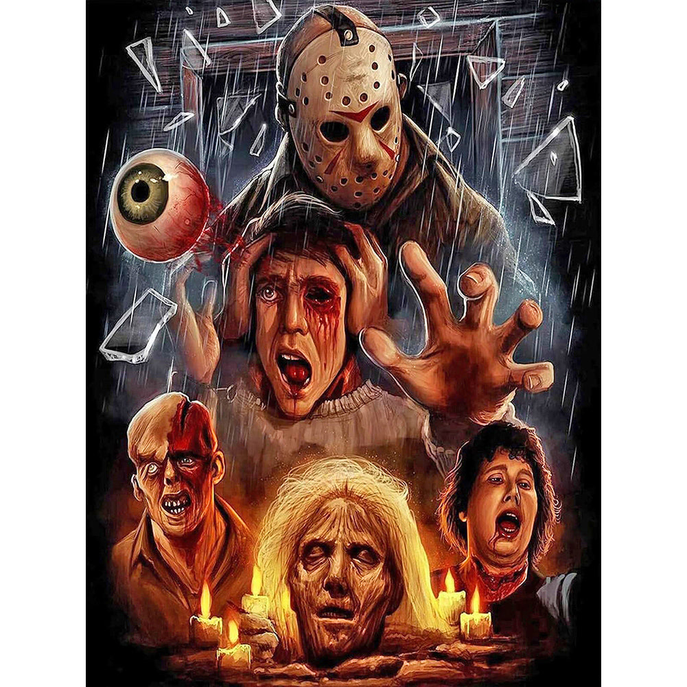 Diamond Painting - Full Round - horror ritual (30*40CM)