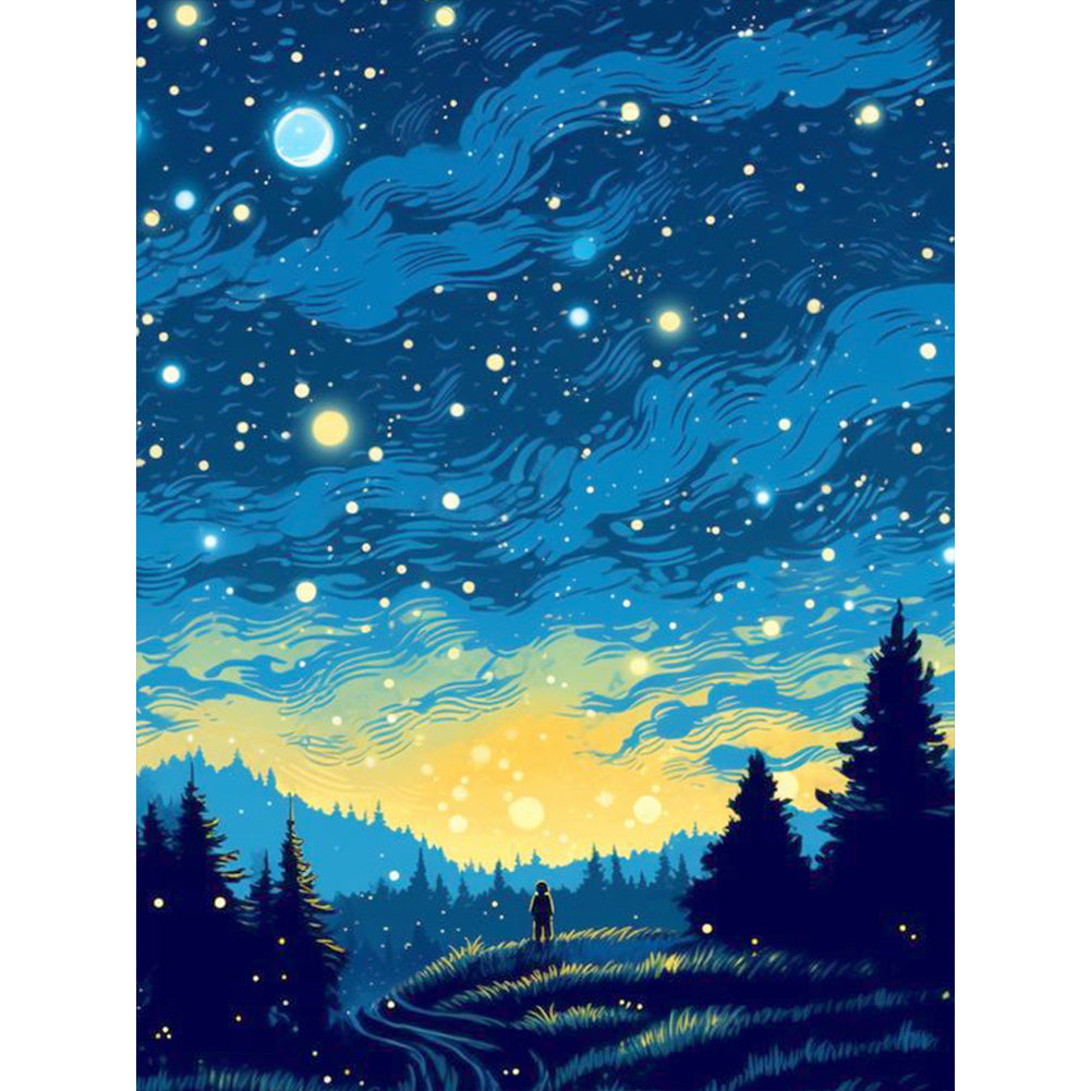 Diamond Painting - Full Round - quiet night (30*40CM)