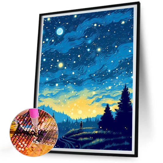 Diamond Painting - Full Round - quiet night (30*40CM)