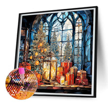 Load image into Gallery viewer, Diamond Painting - Full Round - Christmas glass art (30*30CM)
