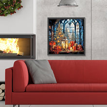 Load image into Gallery viewer, Diamond Painting - Full Round - Christmas glass art (30*30CM)
