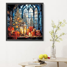 Load image into Gallery viewer, Diamond Painting - Full Round - Christmas glass art (30*30CM)
