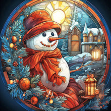 Load image into Gallery viewer, Diamond Painting - Full Round - Christmas glass art (30*30CM)
