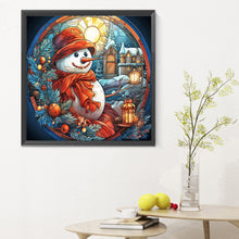 Load image into Gallery viewer, Diamond Painting - Full Round - Christmas glass art (30*30CM)
