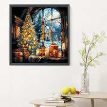 Load image into Gallery viewer, Diamond Painting - Full Round - Christmas glass art (30*30CM)
