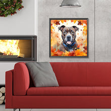 Load image into Gallery viewer, Diamond Painting - Full Round - maple leaf puppy (30*30CM)
