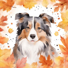 Load image into Gallery viewer, Diamond Painting - Full Round - maple leaf puppy (30*30CM)
