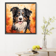 Load image into Gallery viewer, Diamond Painting - Full Round - maple leaf puppy (30*30CM)
