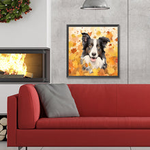 Load image into Gallery viewer, Diamond Painting - Full Round - maple leaf puppy (30*30CM)
