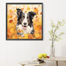 Load image into Gallery viewer, Diamond Painting - Full Round - maple leaf puppy (30*30CM)
