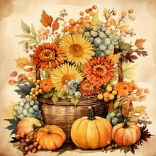 Load image into Gallery viewer, Diamond Painting - Full Round - Pumpkin flower basket (30*30CM)

