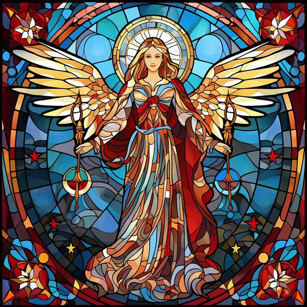 Diamond Painting - Full Round - Madonna Fairy Glass Art (30*30CM)