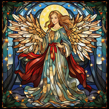 Load image into Gallery viewer, Diamond Painting - Full Round - Madonna Fairy Glass Art (30*30CM)
