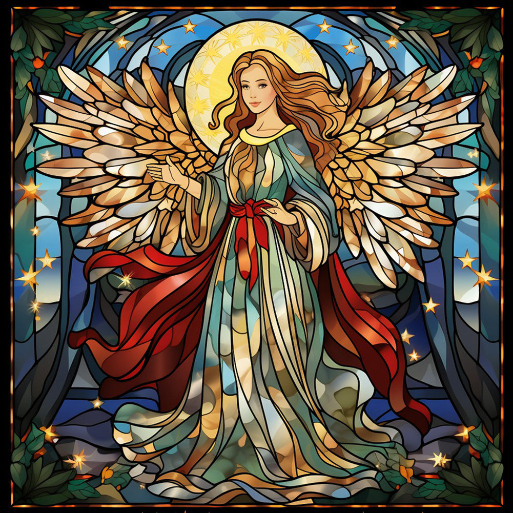 Diamond Painting - Full Round - Madonna Fairy Glass Art (30*30CM)