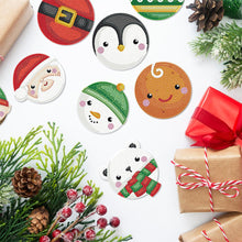 Load image into Gallery viewer, 8PCS Diamond Painting Art Coaster Kit with Holder (Christmas Collection)
