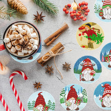 Load image into Gallery viewer, 8PCS Diamond Painting Art Coaster Kit with Holder (Christmas Gnome)
