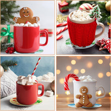 Load image into Gallery viewer, 8PCS Diamond Painting Art Coaster Kit with Holder (Christmas Gnome)
