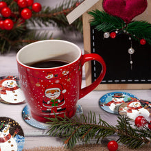 Load image into Gallery viewer, 8PCS Diamond Painting Art Coaster Kit with Holder (Christmas Snowman)
