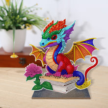 Load image into Gallery viewer, Wooden Crystal Painting Desktop Kit Diamond Art Table Decor (Dragon Baby #3)
