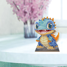 Load image into Gallery viewer, Wooden Crystal Painting Desktop Kit Diamond Art Table Decor (Dragon Baby #5)
