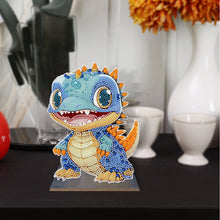 Load image into Gallery viewer, Wooden Crystal Painting Desktop Kit Diamond Art Table Decor (Dragon Baby #5)
