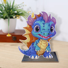 Load image into Gallery viewer, Wooden Crystal Painting Desktop Kit Diamond Art Table Decor (Dragon Baby #7)
