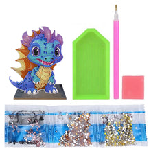 Load image into Gallery viewer, Wooden Crystal Painting Desktop Kit Diamond Art Table Decor (Dragon Baby #7)
