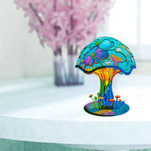 Load image into Gallery viewer, Wooden Desktop Diamond Painting Ornament Diamond Table Decor (Mushroom Lamp)
