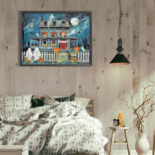 Load image into Gallery viewer, Diamond Painting - Full Round - Halloween horror house (40*30CM)
