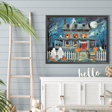Load image into Gallery viewer, Diamond Painting - Full Round - Halloween horror house (40*30CM)
