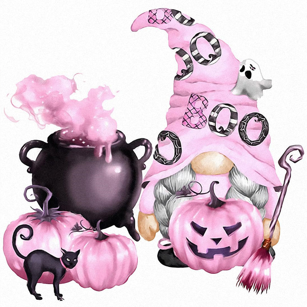 Diamond Painting - Full Round - halloween gnome (30*30CM)