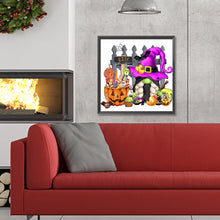 Load image into Gallery viewer, Diamond Painting - Full Round - halloween gnome (30*30CM)
