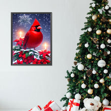 Load image into Gallery viewer, Diamond Painting - Full Round - cardinal in snow scene (30*40CM)
