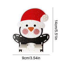 Load image into Gallery viewer, Diamond Painting Desktop Cellphone Stand Best Gift for Girls (Christmas Penguin)
