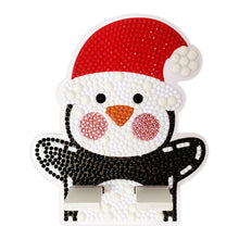 Load image into Gallery viewer, Diamond Painting Desktop Cellphone Stand Best Gift for Girls (Christmas Penguin)
