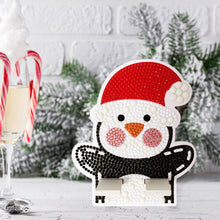Load image into Gallery viewer, Diamond Painting Desktop Cellphone Stand Best Gift for Girls (Christmas Penguin)
