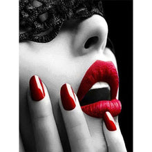 Load image into Gallery viewer, Diamond Painting - Full Round - flaming red lips (30*40CM)

