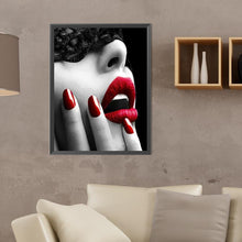 Load image into Gallery viewer, Diamond Painting - Full Round - flaming red lips (30*40CM)
