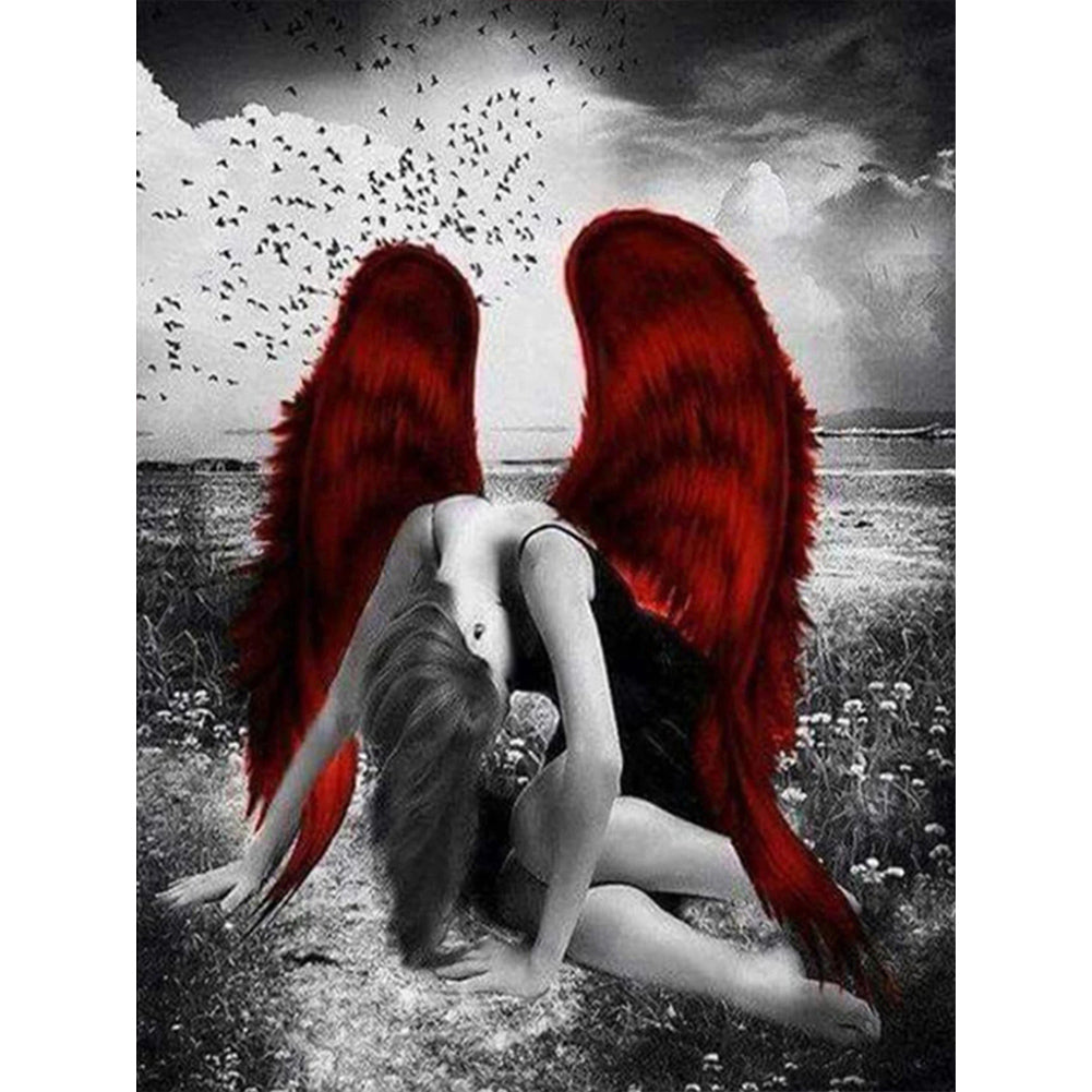 Diamond Painting - Full Round - angels and devils (30*40CM)