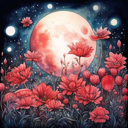 Diamond Painting - Full Round - Mangrove forest under moonlight (30*30CM)